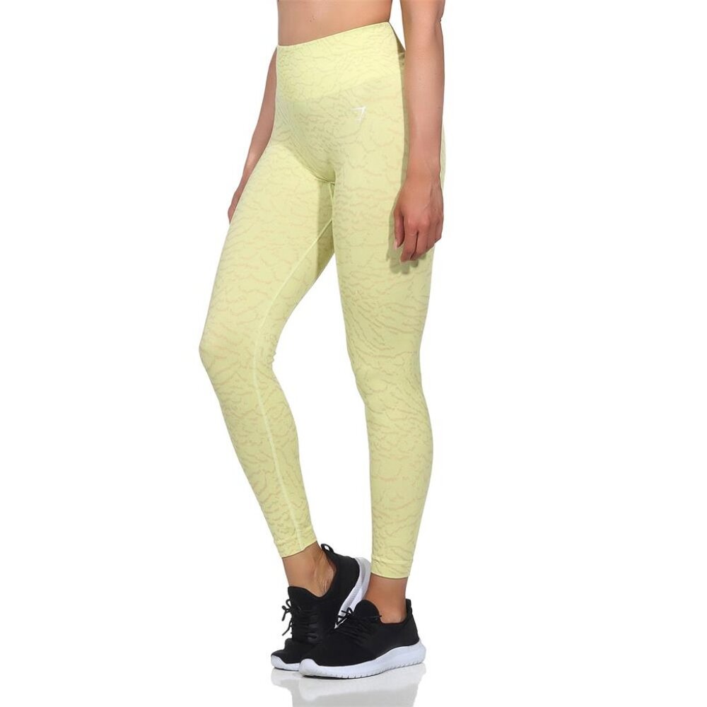 Gymshark | Adapt Animal Seamless Sports Fitness Tights Leggings Firefly Yellow